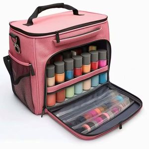 Free Sample Nail Polish <b>Case</b> Nail Lamp Storage <b>Case</b> Beautiful <b>Makeup</b> Bag Cosmetic Storage Bag Travel Nail Polish Set Organizer - Product Image 6