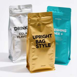 Bolsas de Papel de Aluminio con Fondo Plano Negro de 250g, 500g, 1kg, 2kg para Granos de Café, con Válvula, Grado Alimenticio, Sellado Fuerte, Acabado Mate/Brillante, Personalizables - Product Image 5