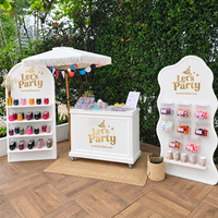 NIKA Events – Panneau de fond décoratif ondulé pliable en acrylique PVC pour mariage, anniversaire, baby shower