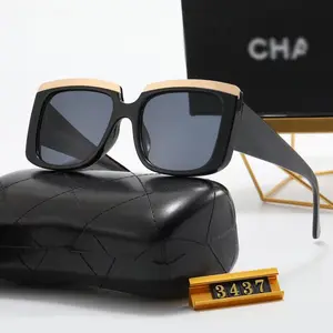 Оптовая продажа от китайского производителя солнечных очков, роскошные брендовые дизайнерские очки, модные очки большого размера, солнцезащитные очки для женщин