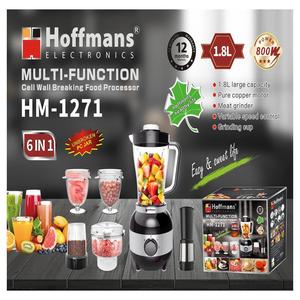 Robot <span class=keywords><strong>culinaire</strong></span> professionnel Hoffmans 1000W 4 en 1 : mixeur, <span class=keywords><strong>hachoir</strong></span> à viande, moulin à épices, trancheuse à légumes - Product Image 5