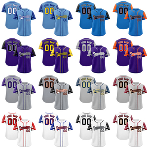 Camiseta de béisbol personalizada en blanco de alta calidad, camisetas de béisbol al por mayor, camiseta de béisbol con botones y logotipo personalizado por sublimación al por mayor - Product Image 2