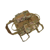 Harnais tactique pour chien TANXIANZHE en nylon 1000D avec pochettes détachables, anti-traction, réglable, pour chiens de taille moyenne à grande, pour la chasse en extérieur