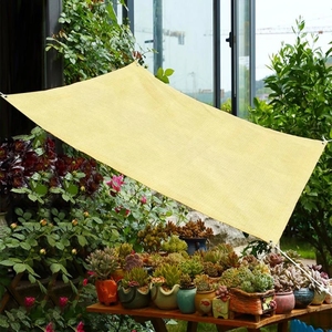 XinLan قماش بوليستر مقاوم للماء أثاث خارجي واقي من الشمس شكل مستطيل أشرعة الظل - Product Image 3