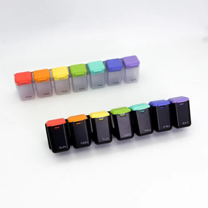 LM LM25238 Organisateur de pilules magnétique 7 jours, 1 dose par jour, étui hebdomadaire anti-poussière, boîte de rangement pour médicaments détachable et anti-humidité - Product Image 1