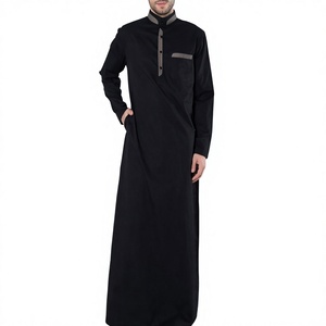 New Style Islamic Muslim <b>Men's</b> Casual Linen Cotton <b>Thobe</b> Floor Length Stylish Traditional Custom Thobes - Product Image 5