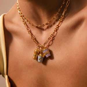 Nouveaux Breloques Personnalisables DIY en Acier Inoxydable 2026, Tasses à Café 3D, Bijoux de Mode en Or PVD 18K pour Collier, Cadeau - Product Image 6