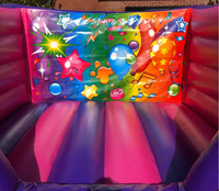 Château gonflable commercial en PVC à cadre en V, faible hauteur, pour intérieur, certifié CE, garantie 3 ans, grande capacité, installation facile