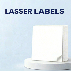 Etiquetas Autoadhesivas Rectangulares de Papel LASSER LABELS, Escribibles para Uso Comercial - Product Image 1
