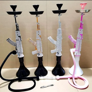 Chichas en Gros Grande Taille 78 CM Forme de Fusil <span class=keywords><strong>AK47</strong></span> Kit de <span class=keywords><strong>Chicha</strong></span> Sheesha de Luxe Grande Taille Rose Vente en Gros - Product Image 2