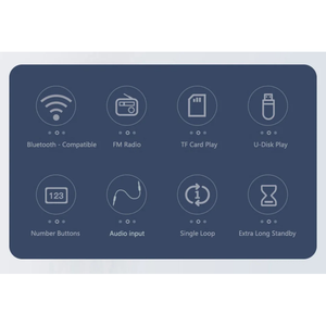 Radio Digital de Bolsillo Roja AM FM Estéreo con Reproductor MP3, Pantalla LED, Antena Telescópica, Dispositivo de Audio Portátil - Product Image 6