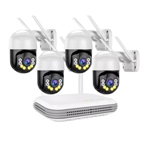 Nuevo Kit de Cámara IP Inalámbrica WiFi PTZ de 4 Canales con Cámara Domo de 4MP, CCTV H.265+, Tarjeta <span class=keywords><strong>SD</strong></span> y Audio Bidireccional (2022) - Product Image 1