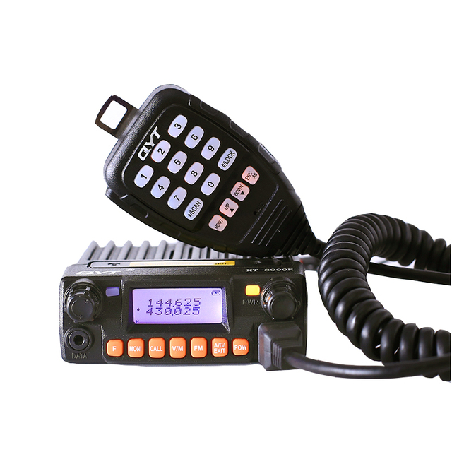 Long Range Base Mobile Radio QYT Dual Band VHF UHF Mini Mobile Transceiver KT-8900D