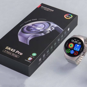 Montre connectée SK45 Pro New Watch 5 pour hommes et femmes, haute qualité, 3 bracelets, écran AMOLED 1,53 pouces, étanche IP68, appels Bluetooth, Kalobee - Product Image 3