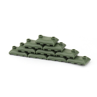 Figurines de soldats miniatures de la Seconde Guerre mondiale, armes de l'armée, sacs de sable en plastique, briques de construction, jouets