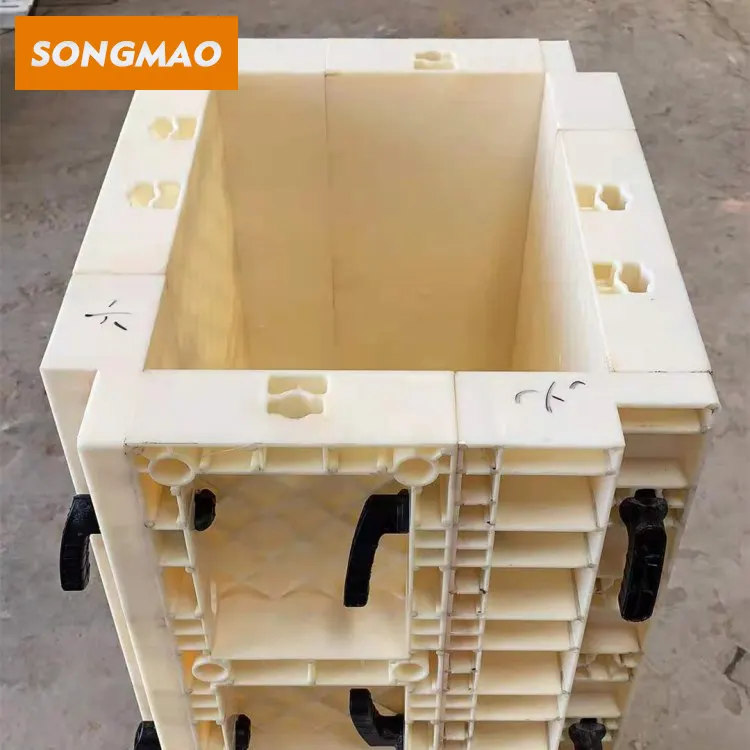 SONGMAO-Columna de molde de plástico para hormigón, Pieza de plástico para construcción