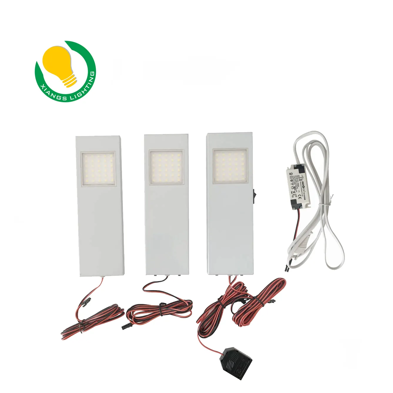 Set peralatan dapur Led lemari, 3 buah Material aluminium, Kabinet lampu Led dengan Driver CNC 18W