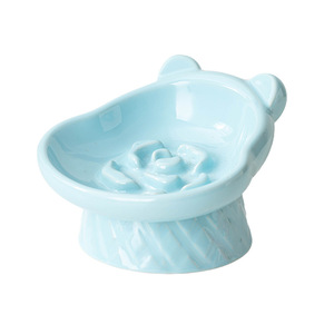 Ciotola Rialzata per Cani e Gatti, Design Floreale, Anti-Black Chin, Protezione Cervicale, per Alimentazione Lenta, per Animali Domestici <span class=keywords><strong>di</strong></span> Piccola Taglia - Product Image 5