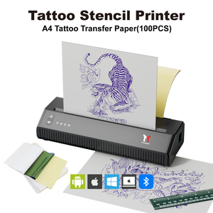 Máquina Inalámbrica para Plantillas de Tatuajes MHT-P8008 A4, Bluetooth, Alta Resolución, Sin Tinta, Compatible con Aplicaciones para Diseños Inspirados en IA para Estudios - Product Image 4