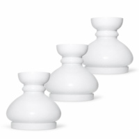 Diffuseur en verre blanc laiteux pour suspension luminaire, avec ouverture supérieure de 145 mm et hauteur de 165 mm, couvercle décoratif pour luminaire