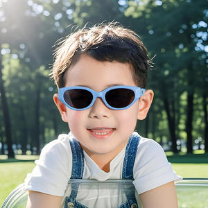 Lunettes de soleil tendance pour enfants, UV400 polarisées, monture TPEE, verres TAC, type 3, pour garçons et filles, lunettes de sport - Product Image 1