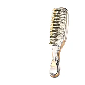 Metal Silver Massage Comb For Women's Exclusive Long Hair Head Meridian Comb Scalp Cleansing Household