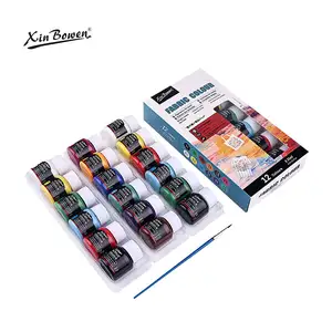 Xin Bowen 12 renkler 25ml sanatçı boya akrilik cam Poster kumaş katı suluboya nox-toksik natürmort resimleri