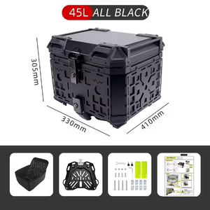 Boîtier supérieur en alliage d'aluminium léger et durable 45L pour HONDA Adv <span class=keywords><strong>160</strong></span> YAMAHA Xmax 300 NMAX 155 <span class=keywords><strong>coffre</strong></span> de queue de moto universel - Product Image 6