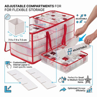 Bac de rangement en tissu avec 8 plateaux, forme carrée, capacité 10-20L
