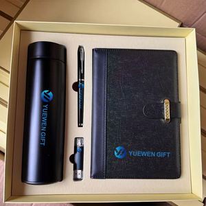 Hot Promotional Gifts Souvenir Giveaways Custom Office With Logo Notebook Pen Thermos <b>Cup</b> Business Corporate Gift Set - Product Image 3