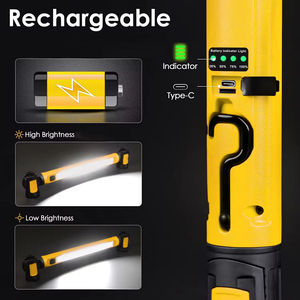 Banco de Energía COB de 10W y 5200mAh con Dos Luces, Recargable por USB, Clasificación IP55, Luz de Trabajo de Emergencia para Reparación de Automóviles con 1 Año de Garantía - Product Image 2