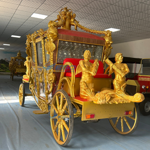 La dernière sculpture de calèche royale électrique de luxe pour l'extérieur, chariot européen sans chevaux pour festival - Product Image 2