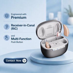 JINGHAO Emballage de vente au détail personnalisé OTC  Aide auditive à réduction de bruit AI pour les distributeurs de marques privées - Product Image 1