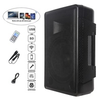 Altavoz Profesional de 1300 W y 15 Pulgadas, Subwoofer Inalámbrico, Conjuntos de Karaoke, Sistema de Sonido Activo para DJ, TWS-MIC+FM+ECHO, Bocina Parlante
