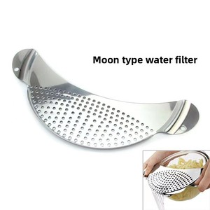 Utensilio de Cocina <span class=keywords><strong>con</strong></span> Diseño de Luna, <span class=keywords><strong>Colador</strong></span> para Pasta, Escurridor para Ollas, <span class=keywords><strong>Colador</strong></span> de <span class=keywords><strong>Acero</strong></span> <span class=keywords><strong>Inoxidable</strong></span> <span class=keywords><strong>con</strong></span> Asa - Product Image 2