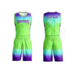 Ensemble d'uniformes de basketball sur mesure à prix abordable, respirant et à séchage rapide, 100 % polyester, vêtements de sport - Product Image 5