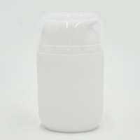 Flacon pompe sans air en plastique PP de 50 ml et 100 ml pour lotion, sérum, crème, écran solaire, nettoyant visage, emballage cosmétique