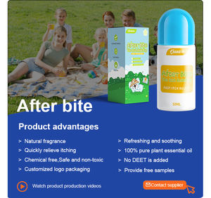 30ml d'huiles essentielles végétales <span class=keywords><strong>anti</strong></span>-démangeaisons après morsure Tube avec éponge - Product Image 3