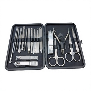 Professional Nail Care Accessory Set Stainless Steel Manicure <b>Pedicure</b> Kit Personal Grooming <b>Tools</b> with Travel Case CE ISO - Product Image 1