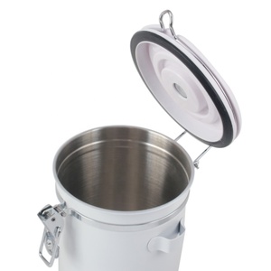 Couvercle hermétique de conception différente en acier inoxydable avec la date Valve de libération du cadran Cuillère Boîte à café - Product Image 6