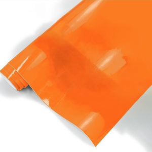 Film vinyle PVC pour carrosserie automobile, effet brillant cristal, papaye orange, flexibilité extrême, rouleau de 5 pieds x 59 pieds - Product Image 6