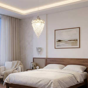 Lampadari a Sospensione LED di Lusso in Ferro e Cristallo dal Design Moderno, Facile Installazione, Illuminazione Dimmerabile per Casa, Sala da Pranzo, Soggiorno - Product Image 5