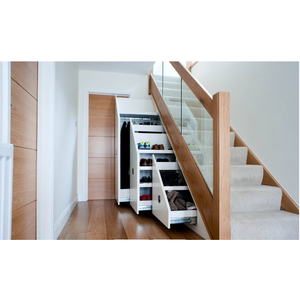 Armoire de conception intelligente sur mesure <span class=keywords><strong>sous</strong></span> l'escalier Rangement sur mesure Maximiser l'espace Chambre irrégulière Armoire sur mesure de qualité supérieure - Product Image 6
