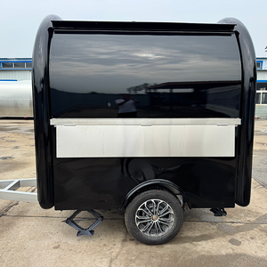 Mini Foodtruck Mobile Cuisine Snowcone Remorque Hot Dog Remorque Fast Food Cart Petit Camion Rond Food Concession Remorque - Product Image 4