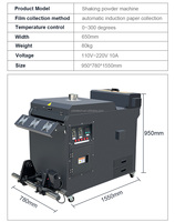 Navire de mer DDP 60CM DTF secoueur de poudre et séchoir Machine petit four Machine pour pour Double XP600 I3200 I1600 imprimantes DTF à jet d'encre