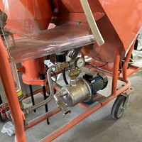 Machine à projeter du plâtre automatique M9, corps résistant à la corrosion, machine à projeter du plâtre pour la construction à grande échelle et continue