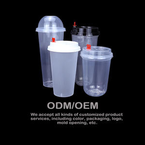 Copo De Plastico 파티 음료 취사 서비스 다양한 사양 뚜껑이있는 일회용 플라스틱 컵 - Product Image 3