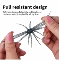 ALPHA OEM Custom Hula Grub PVC TPE Soft Baits 9cm 11cm Skirt Tentacle Jig Trailer Bulk Artificial Sea Anemone Fishing Tackle