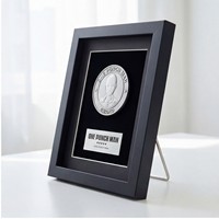 Cadre de présentation en bois sur mesure pour médailles, cadre photo 3D profond pour souvenirs sportifs, marathons, badges et épingles