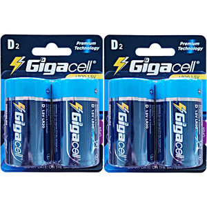 Gigacell 1.5V LR20 Taille D Pile ronde super alcaline AM1 Deuxième cellule pour horloge à quartz Orgue <span class=keywords><strong>électronique</strong></span> - Product Image 3